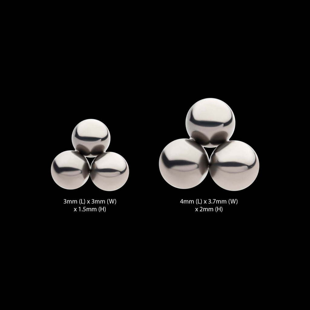 Titanium Threadless Trinity Ball Top