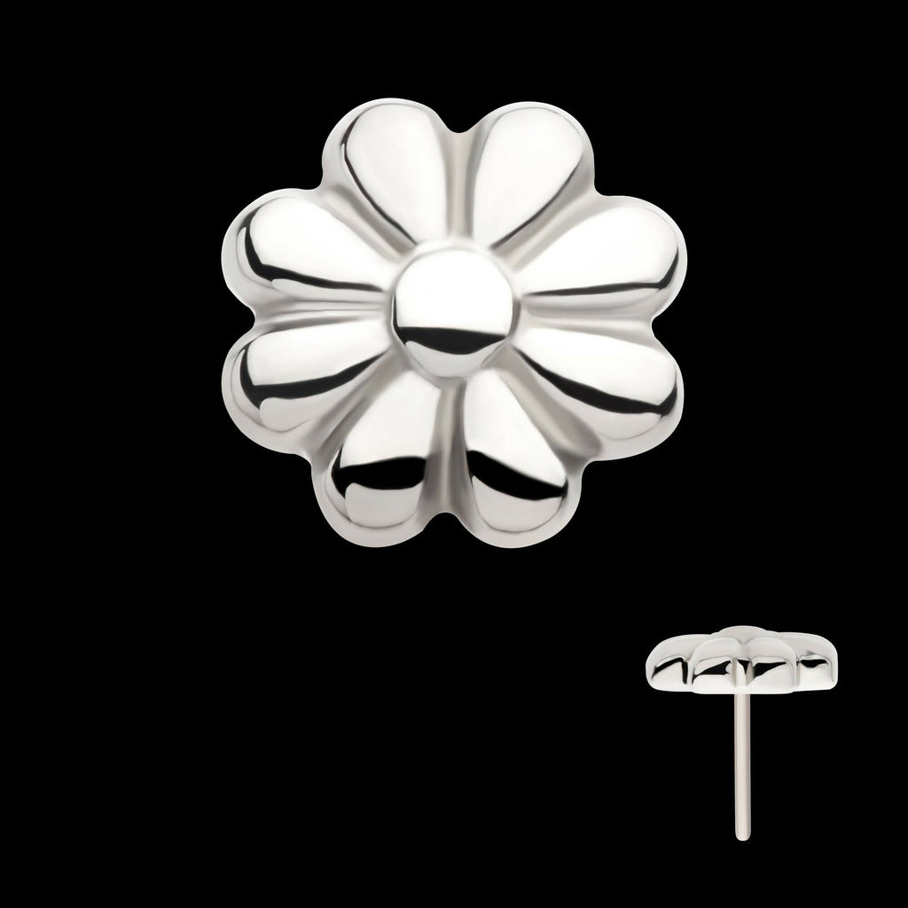 Titanium Threadless 8 Petal Flower Shape Top