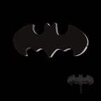 DC Comics Batman Logo Flatback Stud Earring / Nosering - Black PVD Titanium
