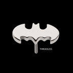 DC Comics Batman Logo Flatback Stud Earring / Nosering - Titanium