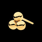 24Kt Gold PVD Titanium Threadless Trinity Ball Top