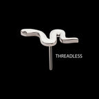 Titanium Threadless Snake Top
