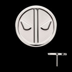 Marvel Deadpool Logo Flatback Stud Earring / Nosering - Titanium