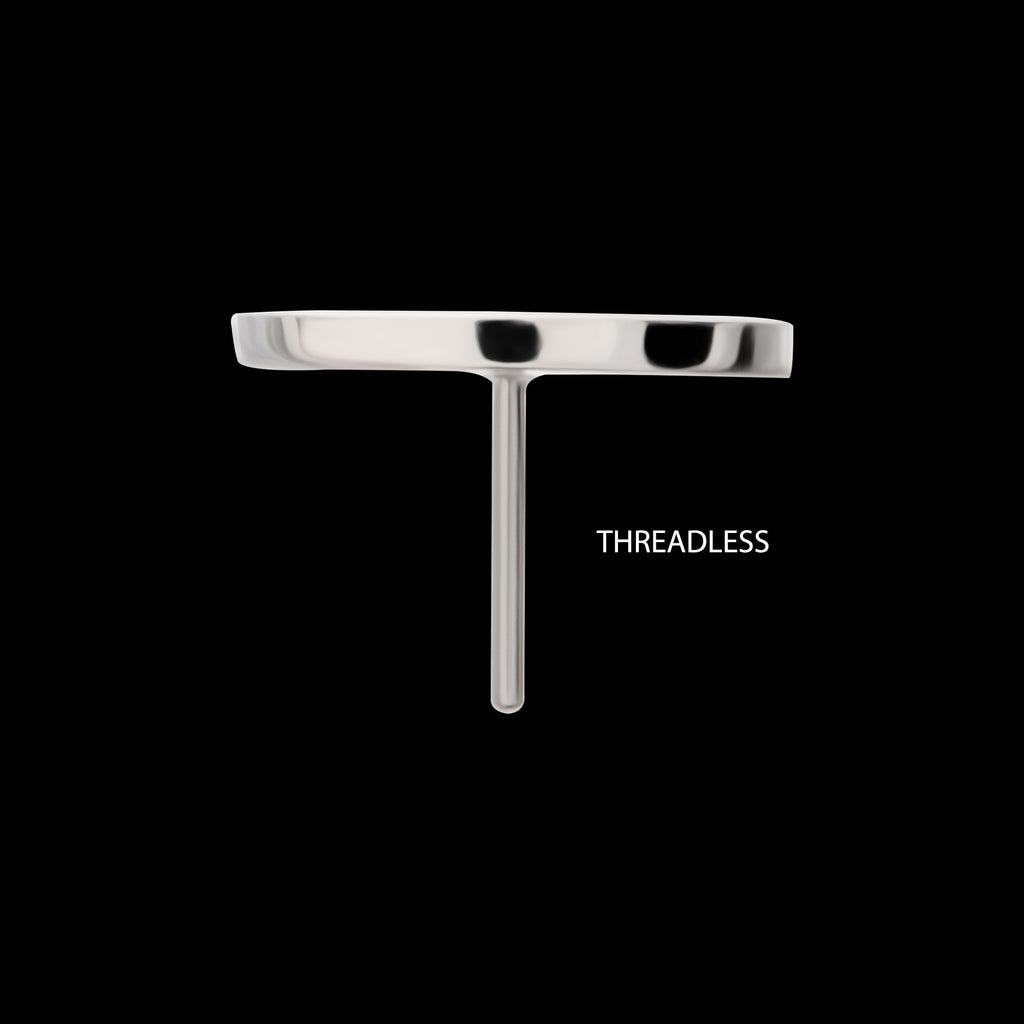 Marvel Deadpool Logo Flatback Stud Earring / Nosering - Titanium