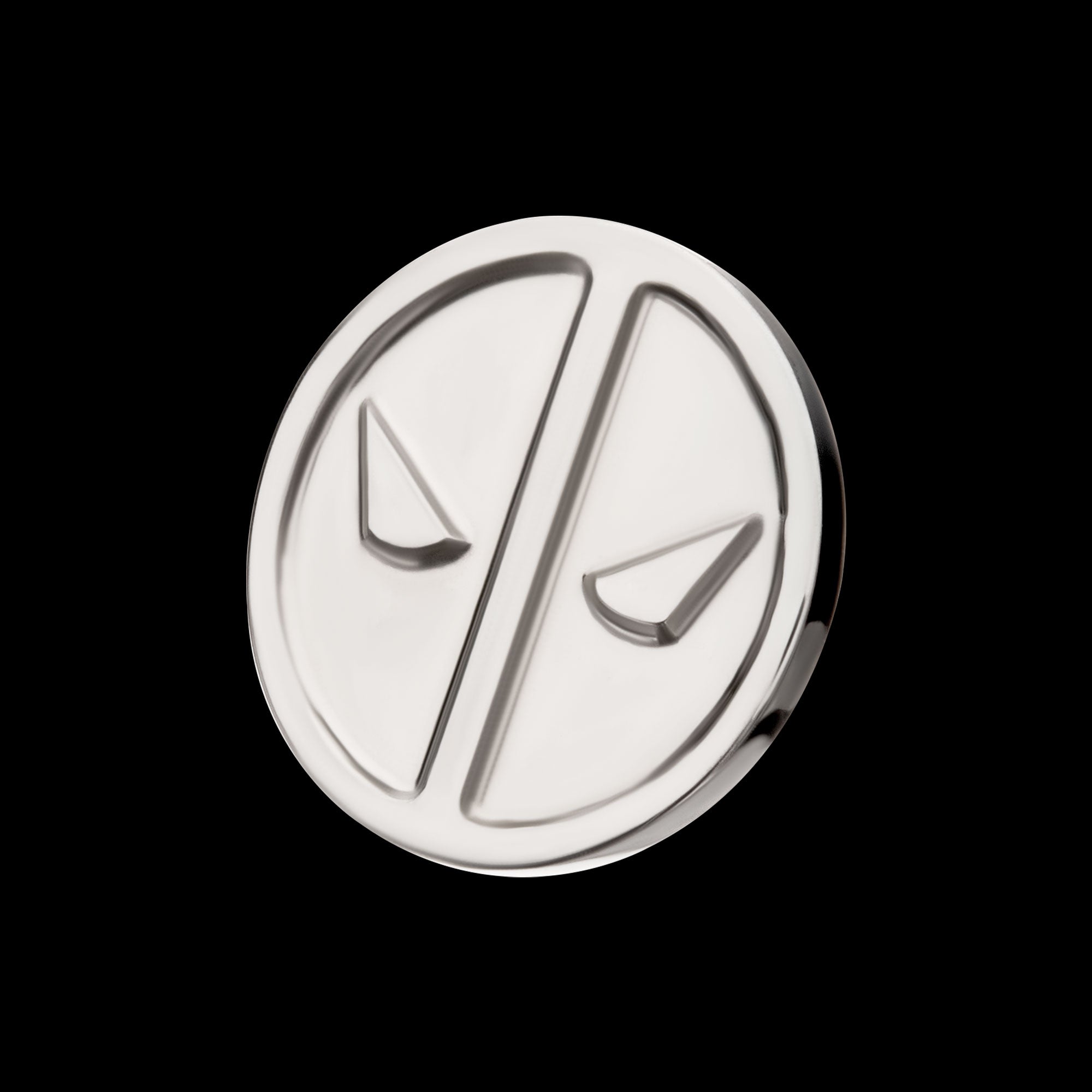 Marvel Deadpool Logo Flatback Stud Earring / Nosering - Titanium