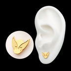 Marvel Wolverine Flatback Stud Earring / Nosering - 24Kt Gold PVD Titanium