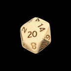 Dungeons & Dragons 3D Flat Back Dice Flatback Stud Earring / Nosering - 14Kt Gold