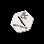 Dungeons & Dragons 3D Flat Back Dice Flatback Stud Earring / Nosering - Titanium