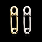14Kt Gold Threadless Safety Pin Top