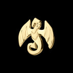 14Kt Yellow Gold Threadless Winged Dragon Top