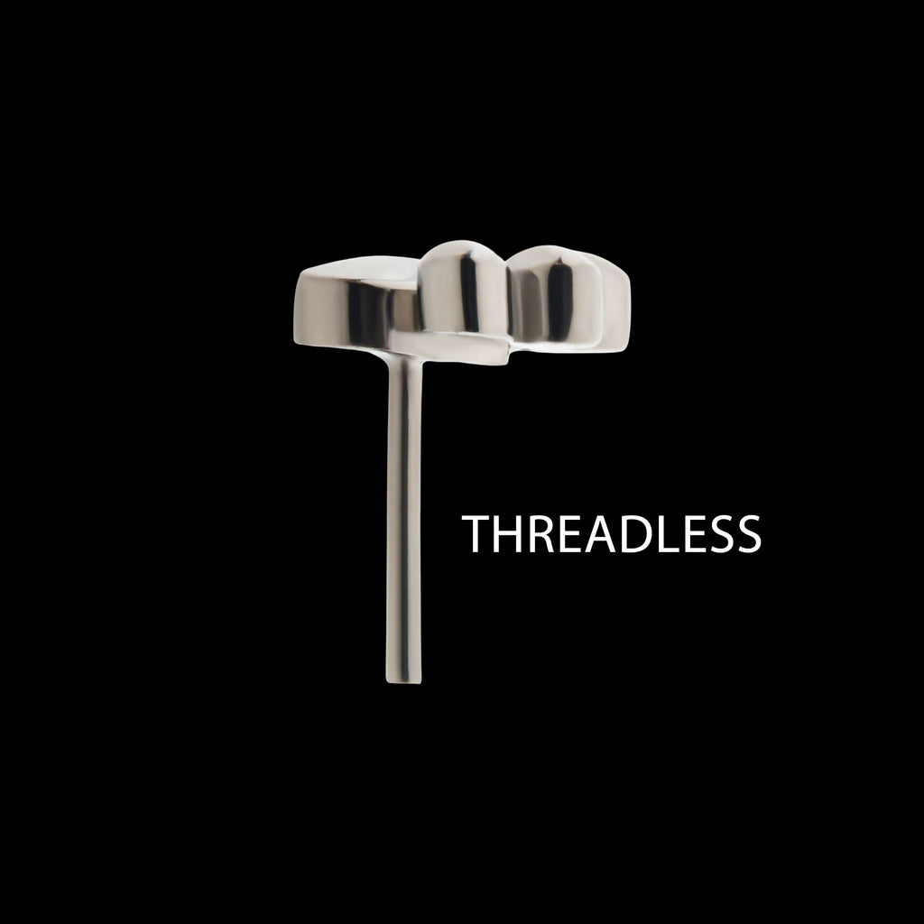Titanium Threadless with Paw Top