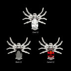 Titanium Threadless Spider Top with 4-Prong Oval CZ