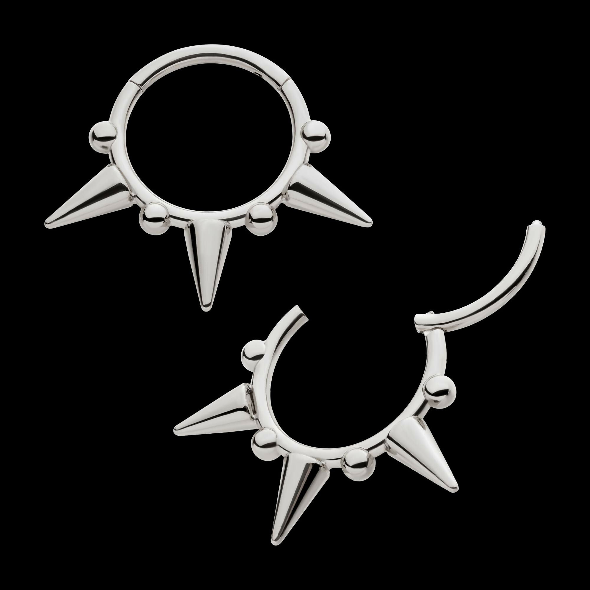 Titanium Spike Design Front Facing Hinged Segment Clicker