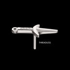 Titanium Threadless Naruto Shippuden Kunai Knife Top