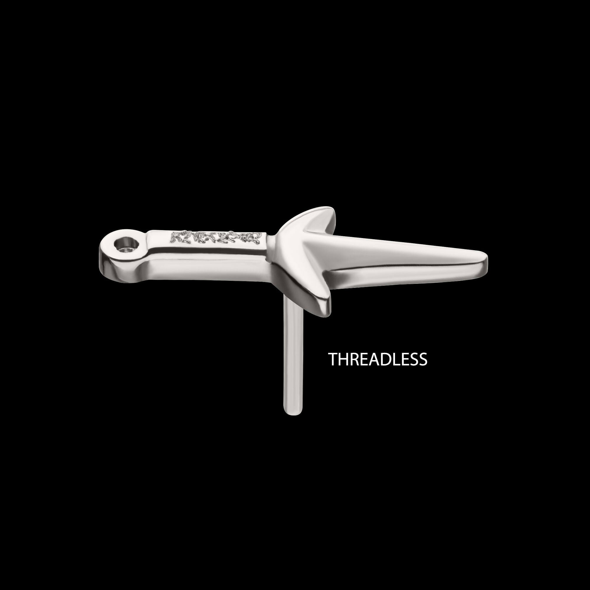 Titanium Threadless Naruto Shippuden Kunai Knife Top