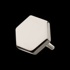 Titanium Threadless with Hexagon Top