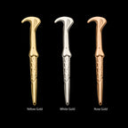 Harry Potter Lord Voldemort Wand Flatback Stud Earring / Nosering - 14Kt Gold