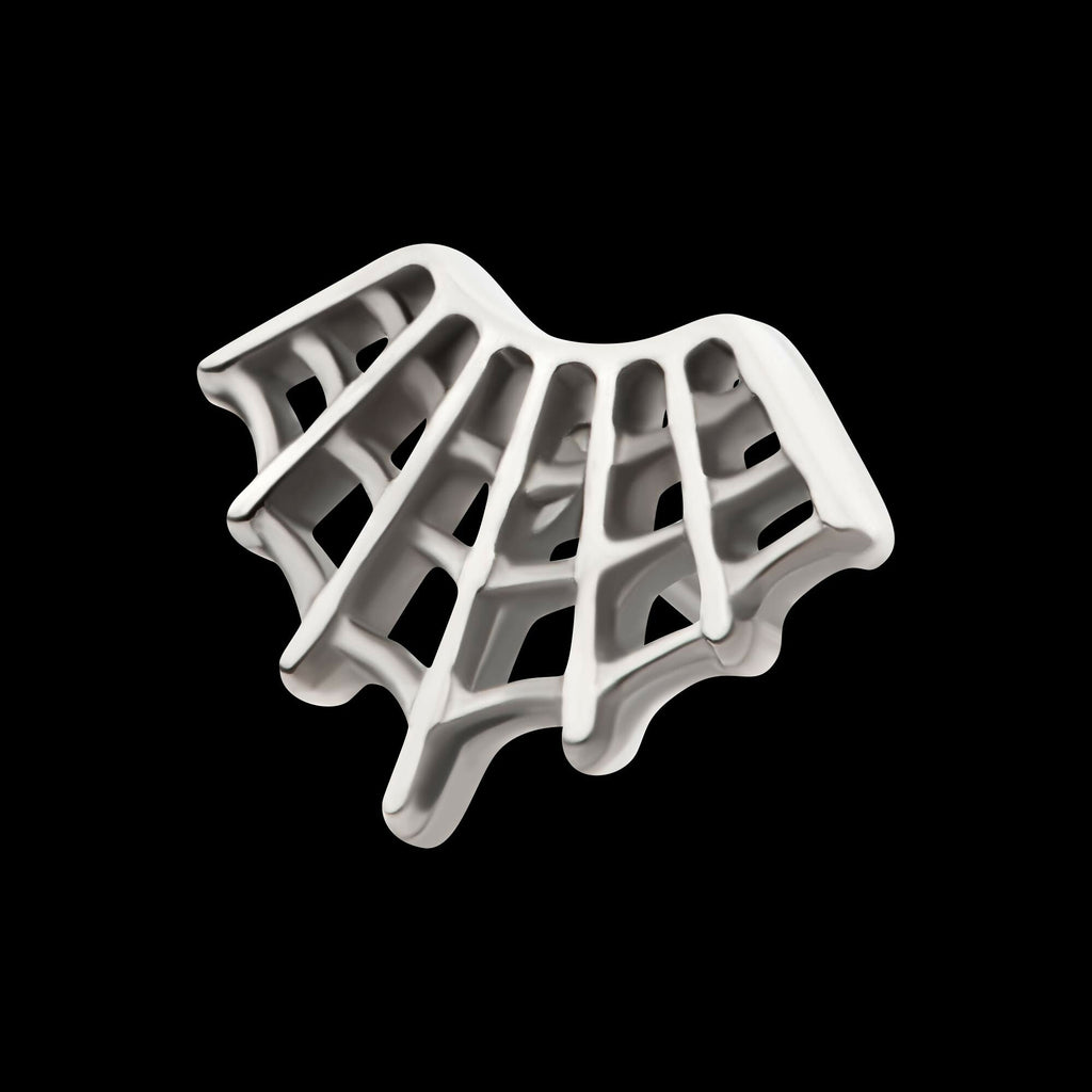 Titanium Threadless Fan Shape Spiderweb Top