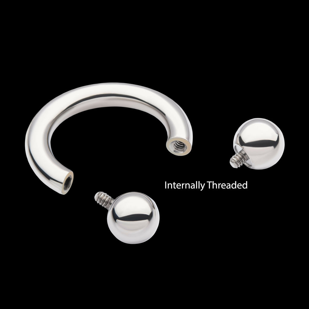 Titanium Internally Threaded Basic Circular Barbells