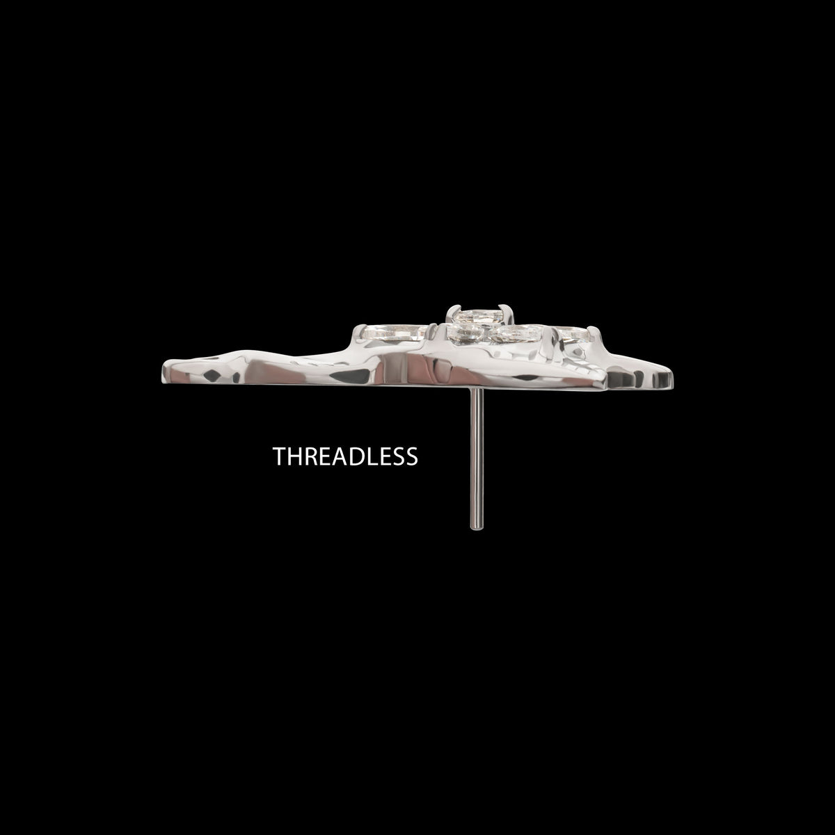 Lord of the Rings Evanstar Gem Threadless Top Earring / Nosering – Titanium