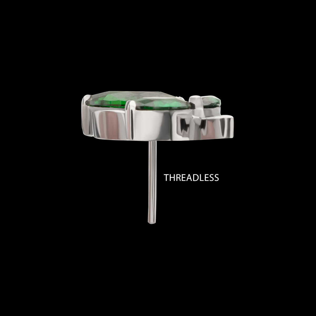 Lord of the Rings Frodo's Brooch Gem Threadless Top Earring / Nosering – Titanium