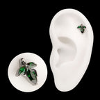 Lord of the Rings Frodo's Brooch Gem Threadless Top Earring / Nosering – Titanium