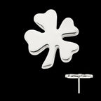 Titanium Threadless 4-Leaf Clover Top