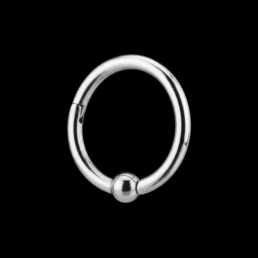 3mm Ball Hinged Segment Ring Earring / Nosering – Titanium