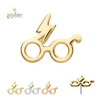 14Kt Harry Potter Eyeglasses Flatback Stud Earring / Nosering