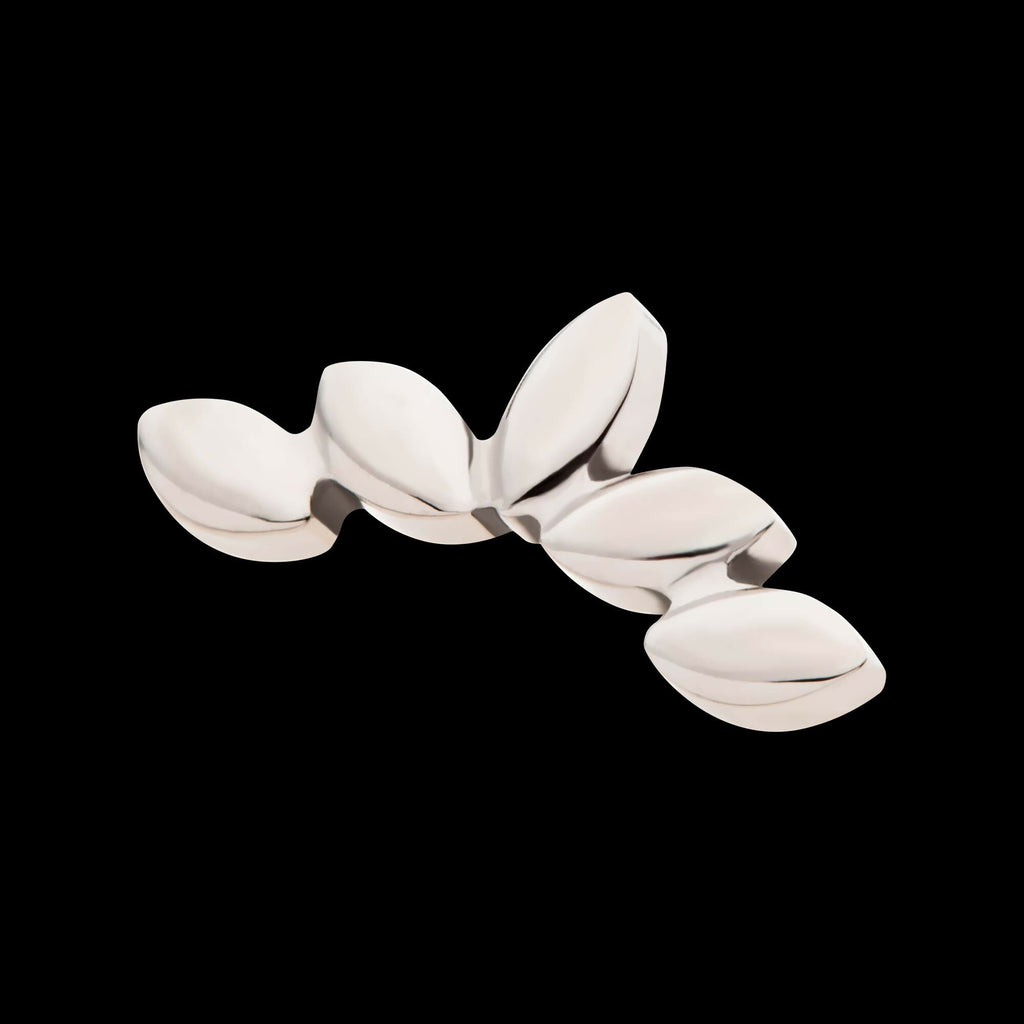 Titanium Threadless 5-Cluster Fan Shape Top