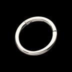 Basic Hinged Segment Clicker Hoop Earring / Nosering – 14Kt White Gold