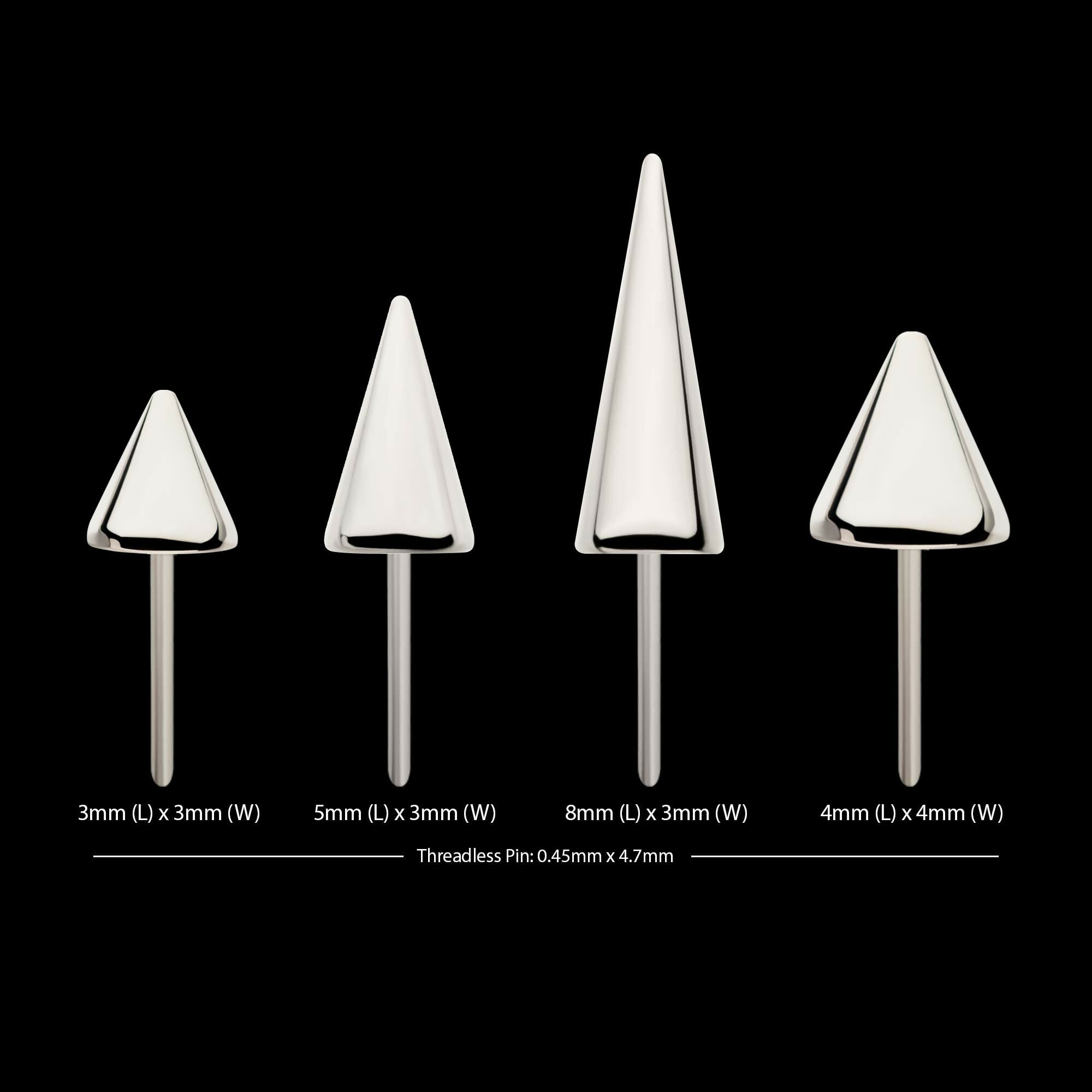 Titanium Threadless Spike Top