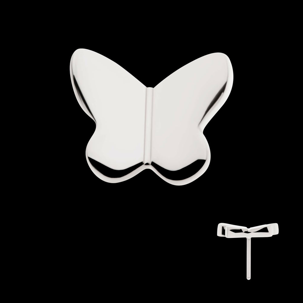 Titanium Threadless Butterfly Top