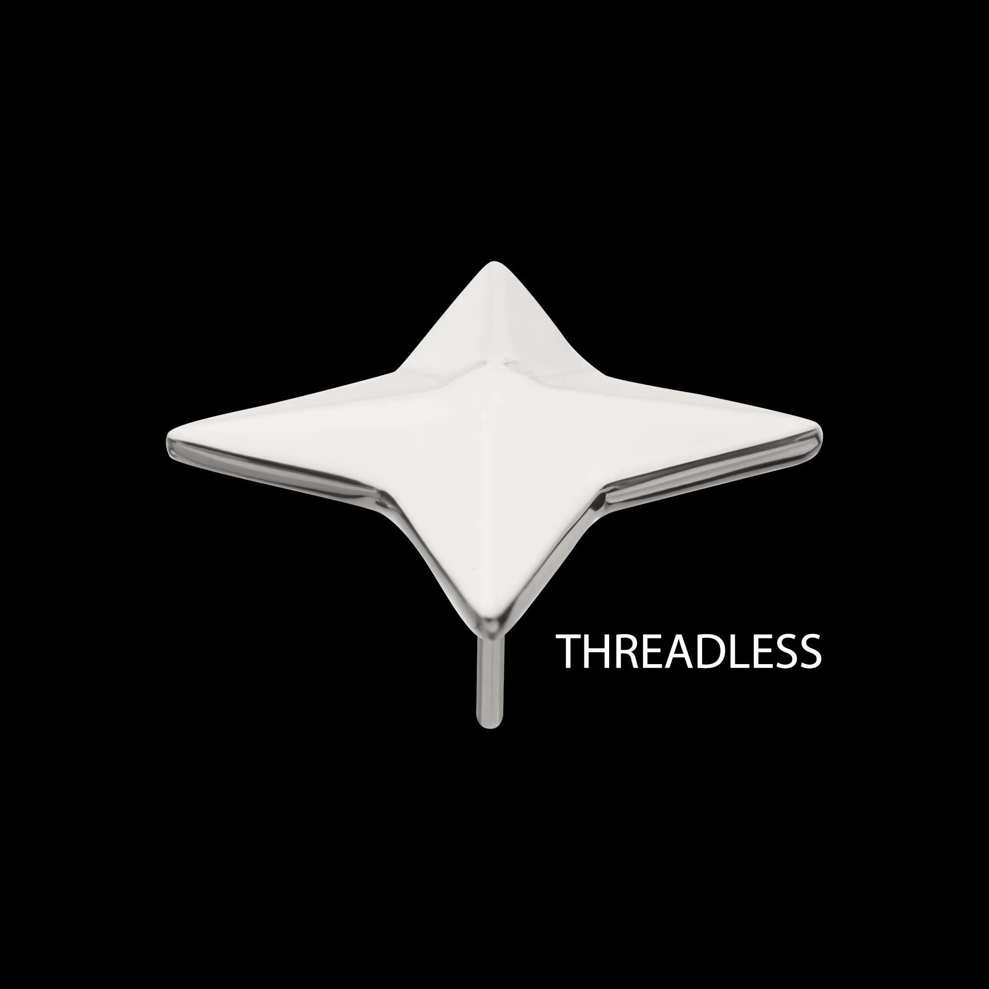 Titanium Threadless Naruto Shippuden Shurekin 3D Top