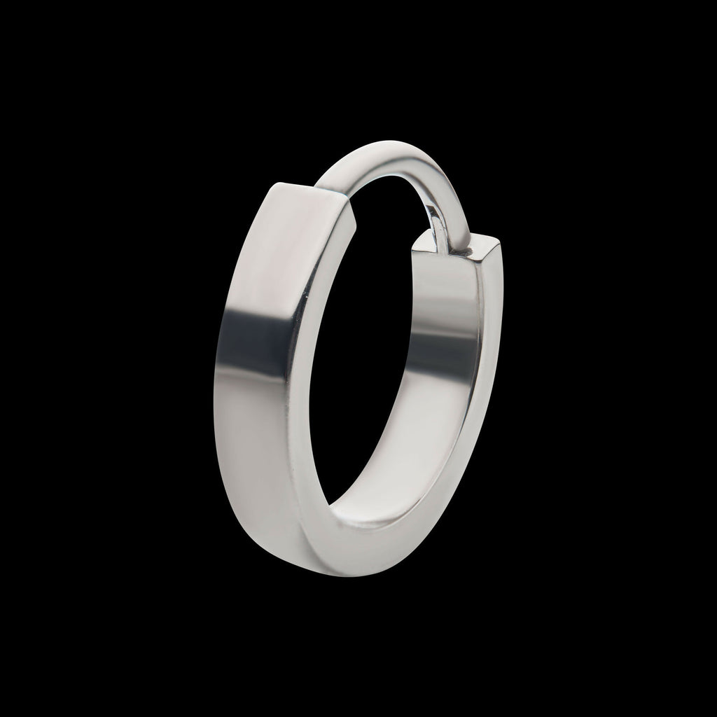 Design 2.5mm Thick Hinged Segment Clicker Hoop Earring / Nosering – Titanium