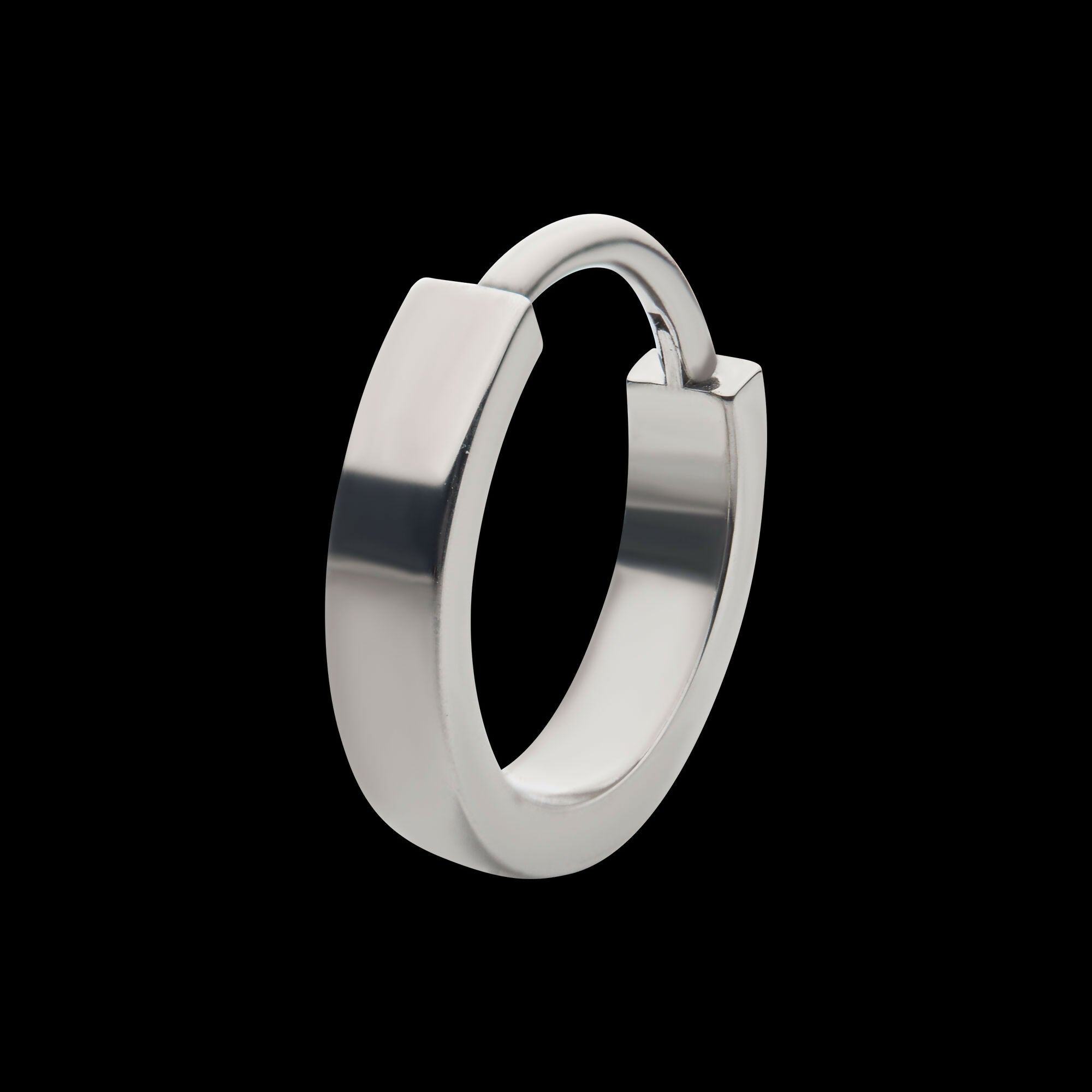 Design 2.5mm Thick Hinged Segment Clicker Hoop Earring / Nosering – Titanium