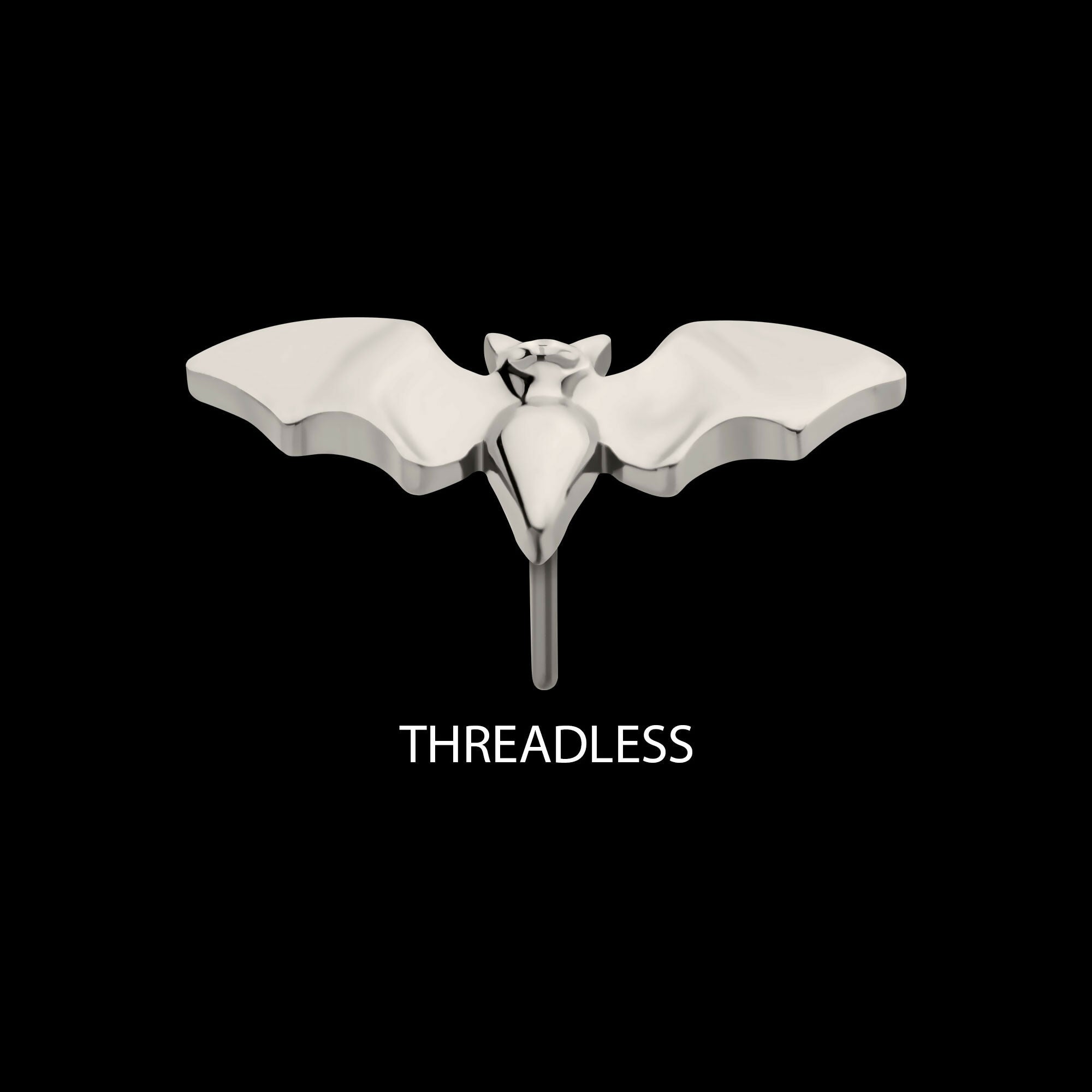 Titanium Threadless Bat with Open Wings Top