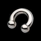 Internally Threaded Basic Big Gauge Circular Barbells Earring / Nosering – Titanium