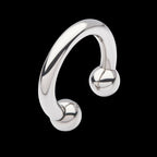 Internally Threaded Basic Circular Barbells Earring / Nosering – Titanium
