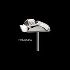 Star Wars 3D Darth Vader Flatback Threadless Earring / Nosering – Titanium