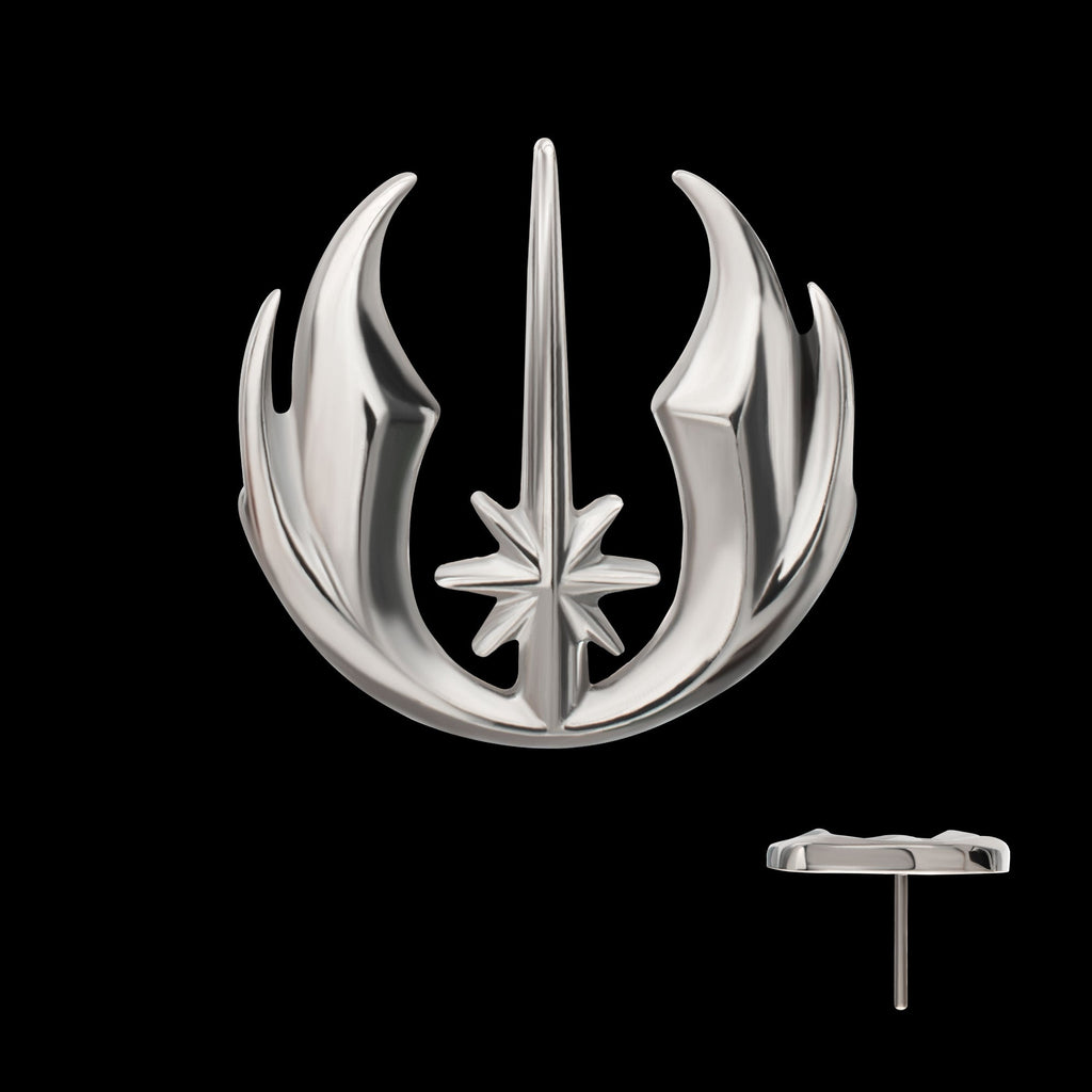 Star Wars Jedi Symbol Threadless Earring / Nosering – Titanium
