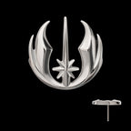 Star Wars Jedi Symbol Threadless Earring / Nosering – Titanium