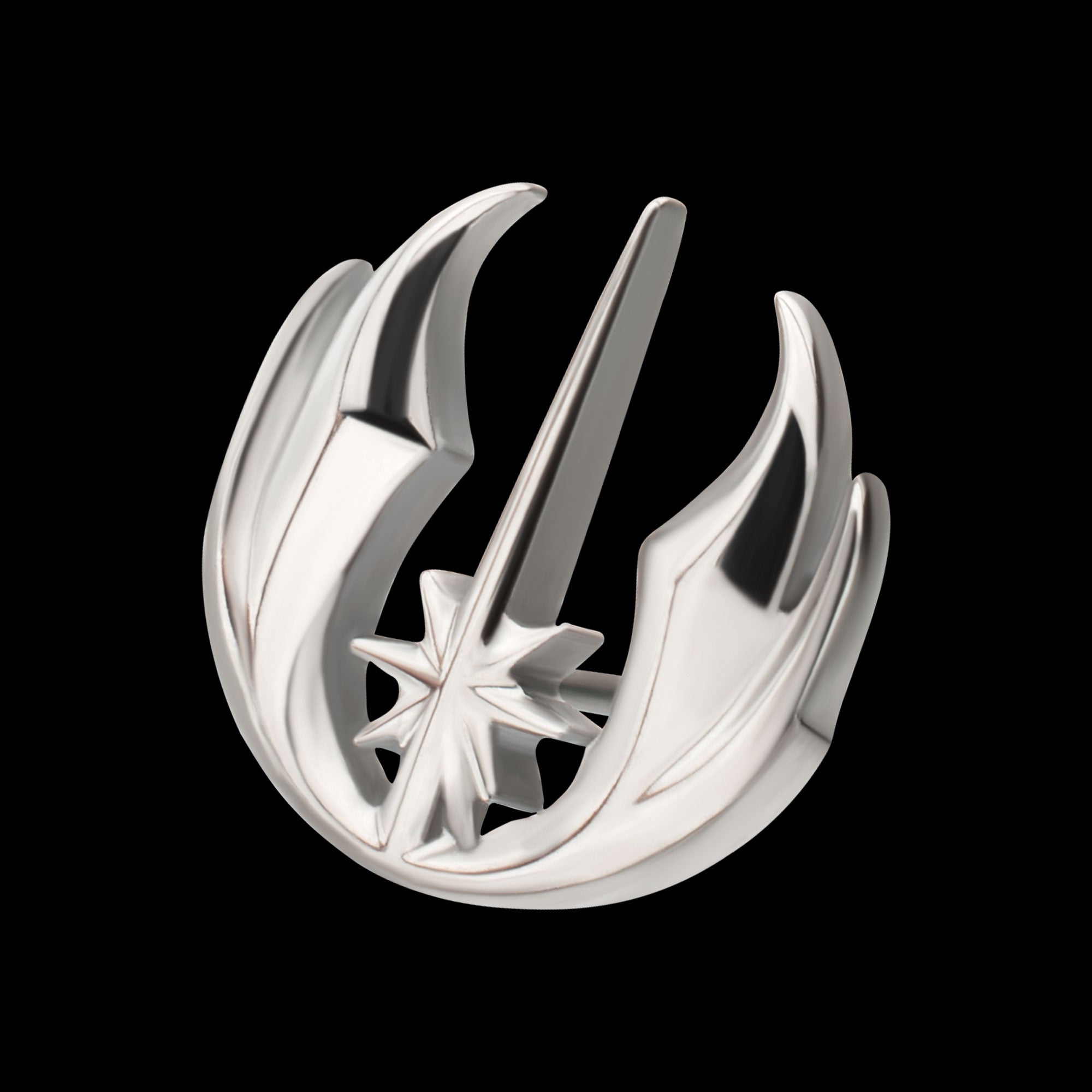 Star Wars Jedi Symbol Threadless Earring / Nosering – Titanium