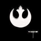 Star Wars Rebel Symbol Threadless Earring / Nosering – Titanium