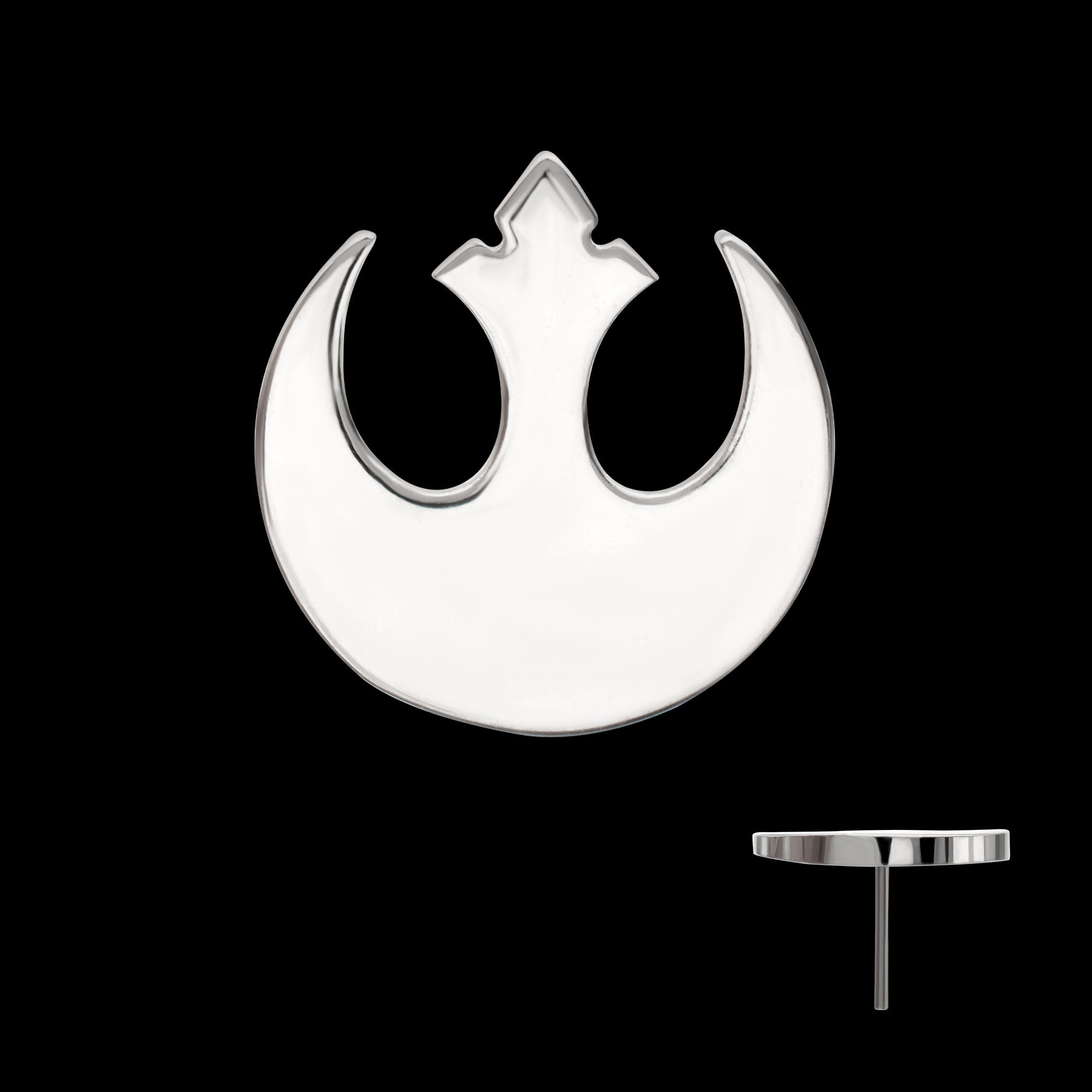 Star Wars Rebel Symbol Threadless Earring / Nosering – Titanium