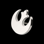 Star Wars Rebel Symbol Threadless Earring / Nosering – Titanium