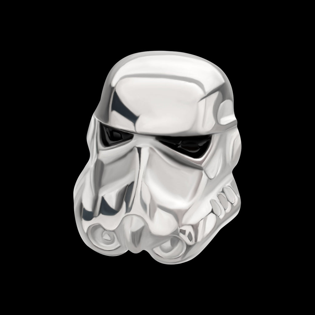 Star Wars 3D Stormtrooper Flatback Threadless Earring / Nosering – Titanium