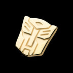 Transformers Autobot Logo Flatback Stud Earring / Nosering - 14Kt Yellow Gold