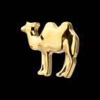 Low-Profile 3D Camel Threadless Earring / Nosering – 24Kt Gold PVD Titanium