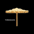 Sun Face Threadless Earring / Nosering – 24Kt Gold PVD Titanium